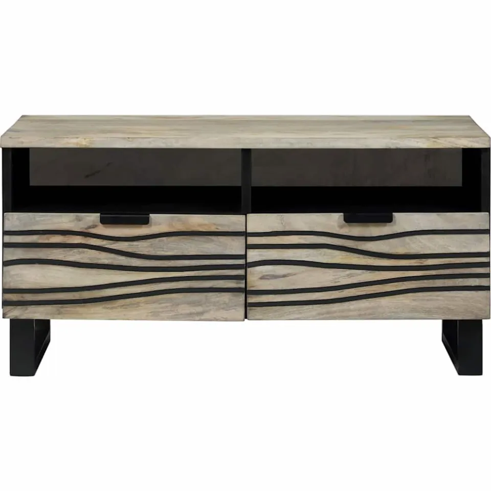 vidaXL Salontafel Wit 80 x 54 x 40 cm Bewerkt hout, foto 3