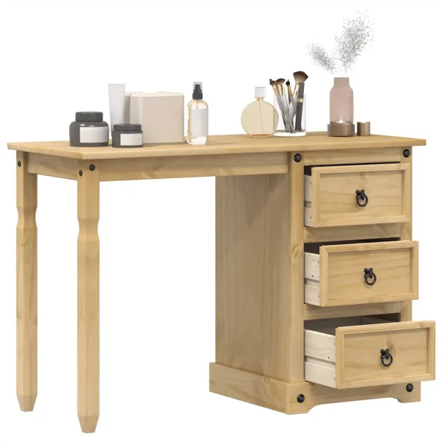 vidaXL Kaptafel Corona 110x47x75 cm massief grenenhout Bruin