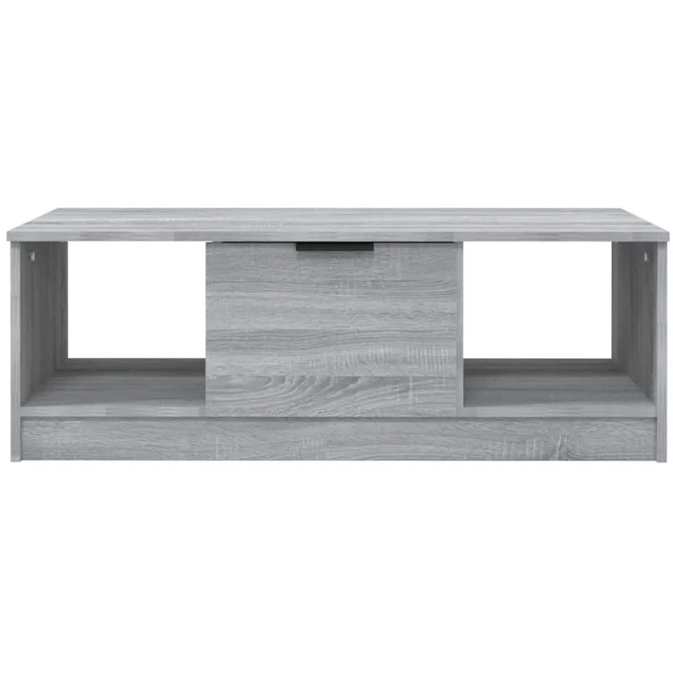 vidaXL Salontafel 102x50x36 cm bewerkt hout grijs sonoma eikenkleurig, foto 4
