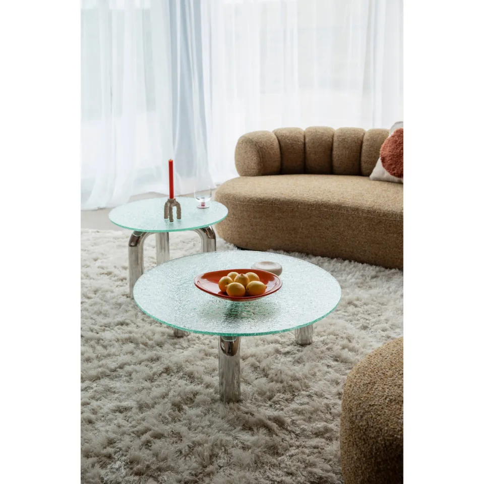 Dutchbone Marly bijzettafel zilver, foto 4