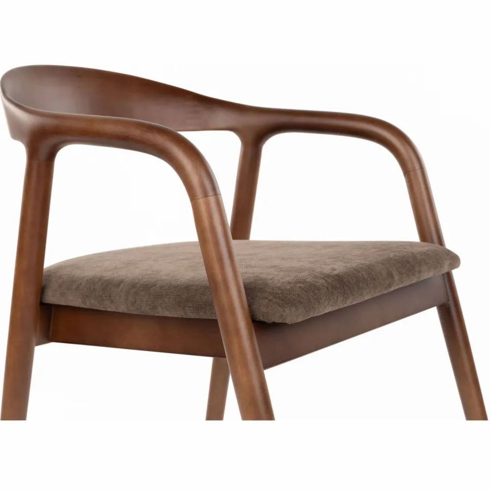 Housecraft Living Melody eetkamerstoel met armleuningen bruin, foto 5