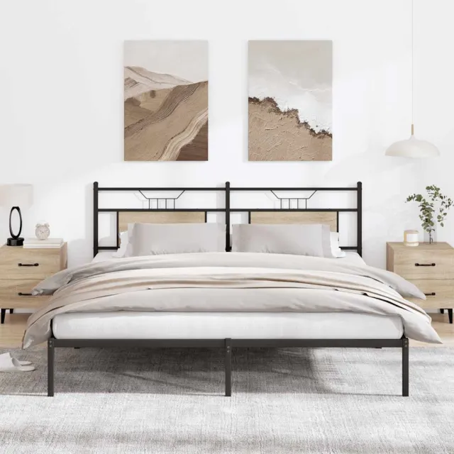 vidaXL Bedframe zonder matras hout sonoma eikenkleurig 183x203 cm Bruin