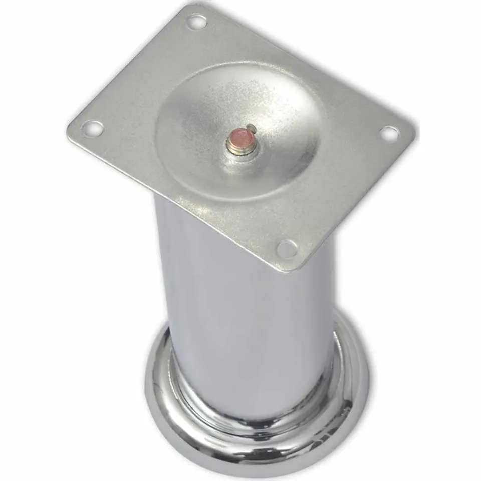 vidaXL Bankpoten rond chroom 180 mm 4 st, foto 2