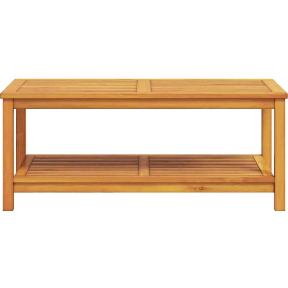 vidaXL Bijzettafel Olie naturel 110 x 55 x 45 cm Massief Acaciahout, foto 4