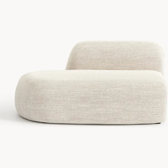 Westwing Collection Bouclé chaise module Wolke Beige