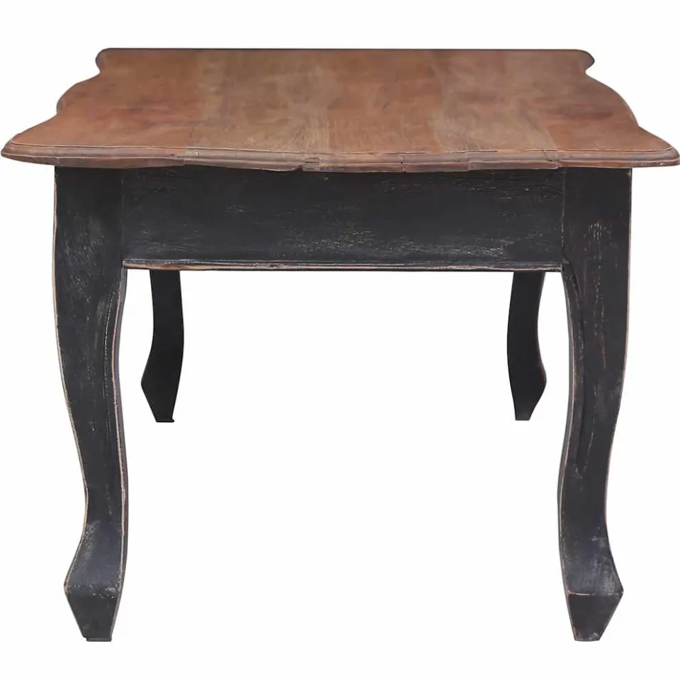 vidaXL Salontafel 120x60x45 cm massief mahoniehout zwart, foto 3