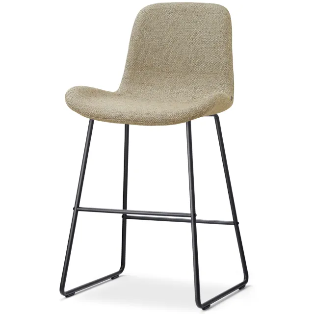 Nolon Nino-Fé barkruk taupe melange - zwart onderstel - 65 cm