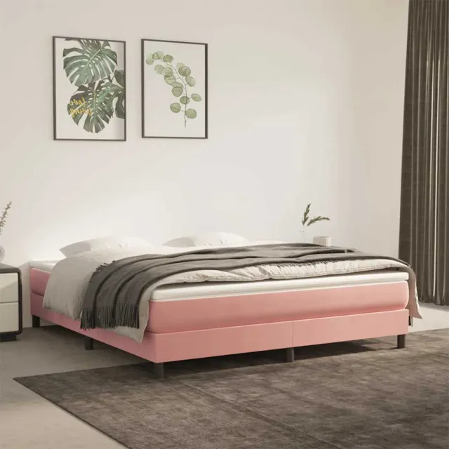 vidaXL Pocketveringmatras 160 x 220 x 20 cm Roze