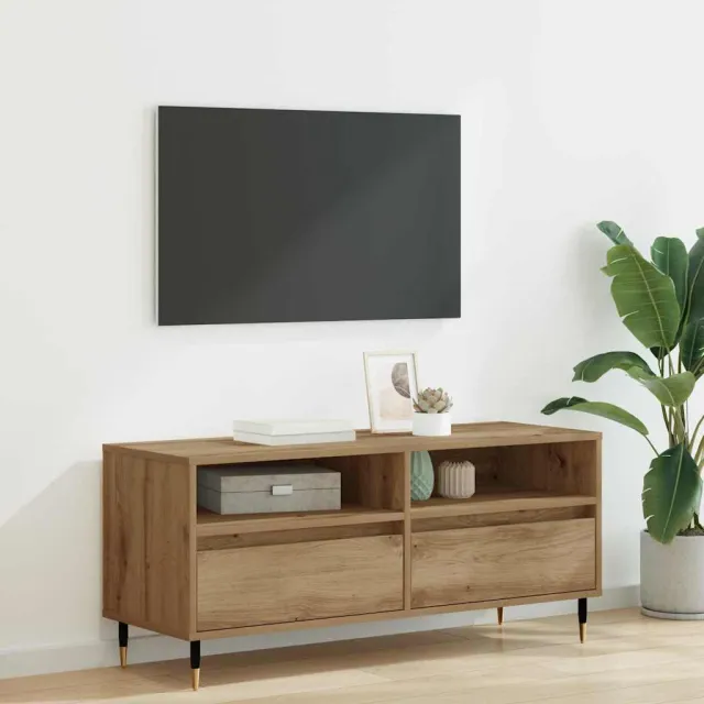 vidaXL TV-kast 100 x 34,5 x 44,5 cm Artisan Eiken Bruin