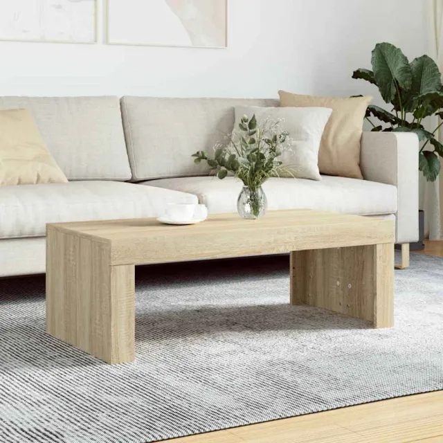 vidaXL Salontafel 102x50x36 cm bewerkt hout sonoma eikenkleurig, foto 2