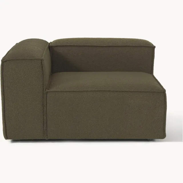 Westwing Collection Bouclé hoekmodule Lennon Groen
