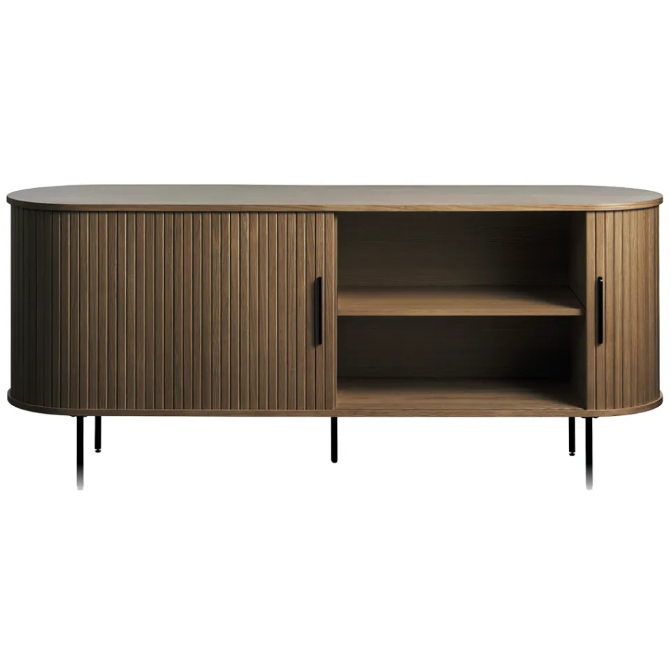Olivine Lenn houten dressoir gerookt eiken - 180 x 45 cm, foto 4