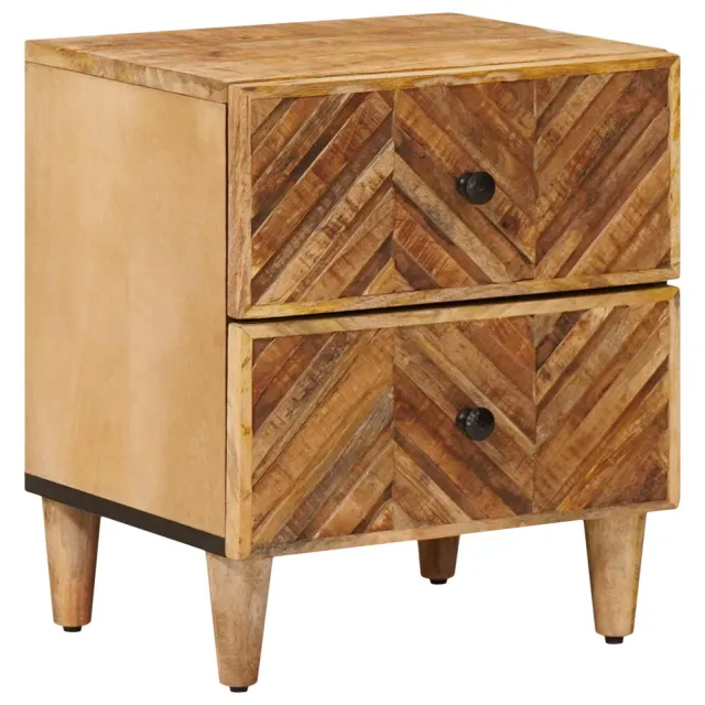 vidaXL Nachtkastje Bruin 40 x 33 x 46 cm Massief Mango Hout