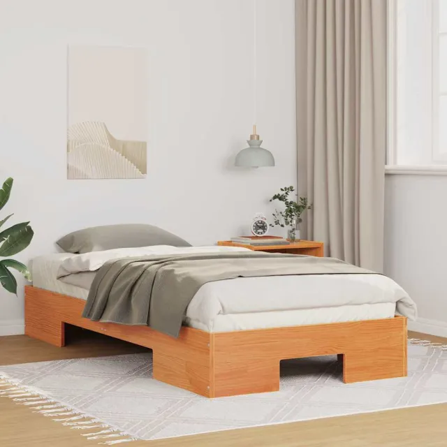 vidaXL Bedframe Bruin 75 x 190 cm