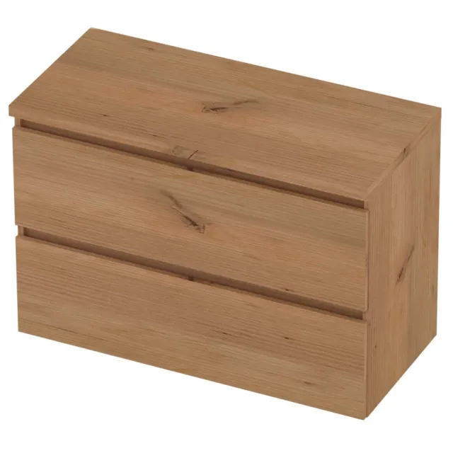 Basic-Line Deck 46 Badmeubelset Greeploos 100x46x66 cm Whisky Oak Eiken