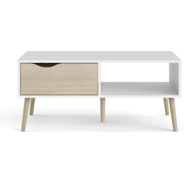 Tvilum Napoli - Salontafel - Wit/Eiken