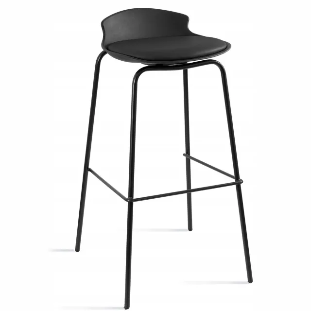 Unique Hoker DUKE Z Eko-Skóry - Nowoczesny Design do Kuchni i Baru Zwart
