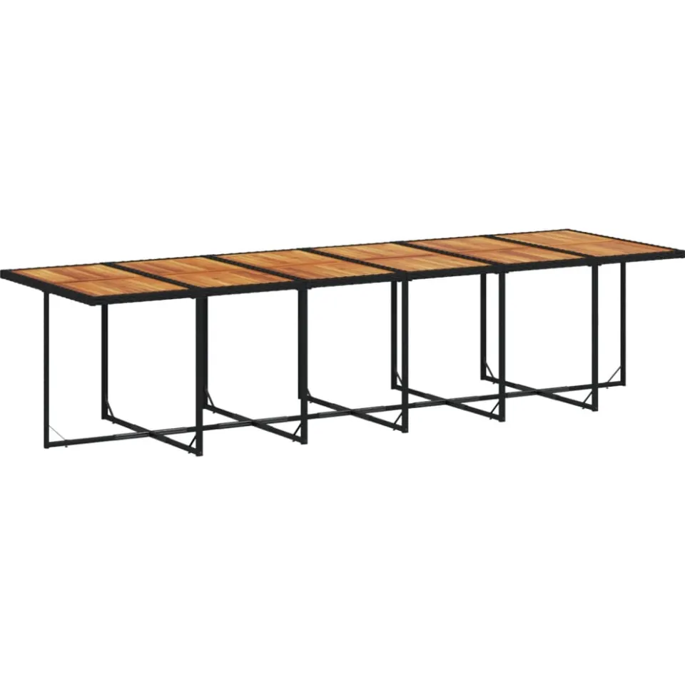 vidaXL 13-delige Tuinset met kussens poly rattan zwart, foto 3