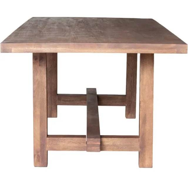 Giga Meubel Eettafel Frans - Rechthoek Donkerbruin Hout - 300x100x76cm