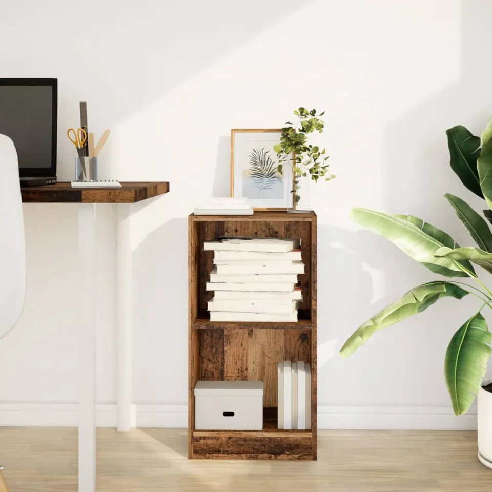vidaXL Boekenkast 40x24x76 cm bewerkt hout oud houtkleurig bruin, foto 2