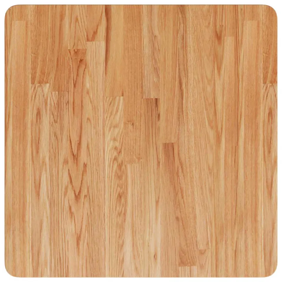 vidaXL Tafelblad vierkant 60x60x1,5 cm massief eiken lichtbruin, foto 2