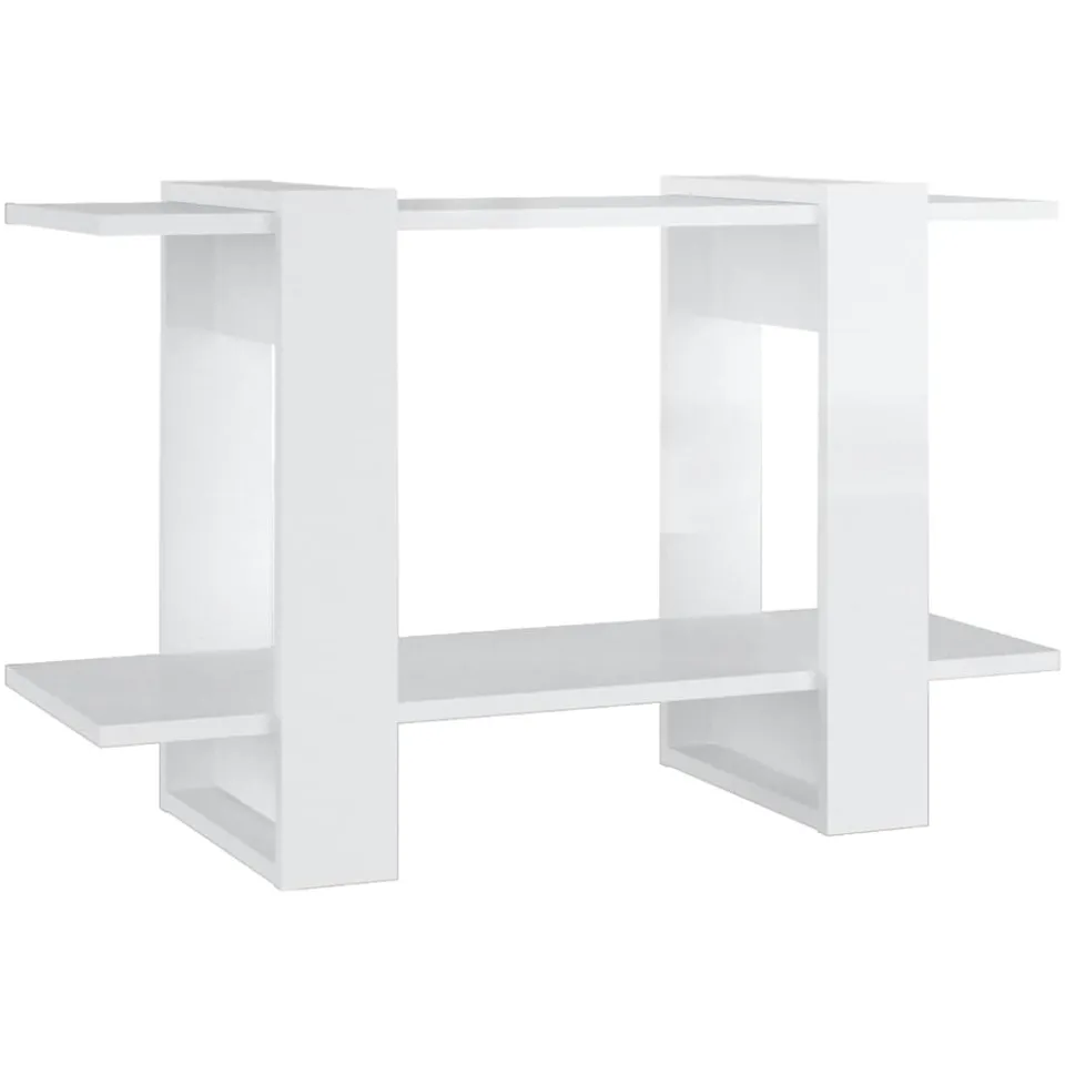 vidaXL Boekenkast/kamerscherm 80x30x51 cm hoogglans wit