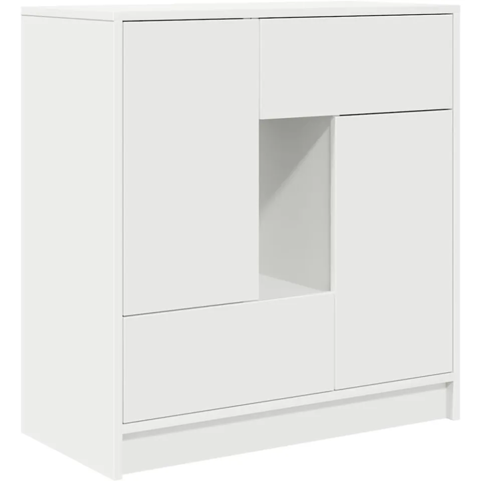 vidaXL Dressoir met lades en deuren 70,5x34x74,5 cm wit, foto 3