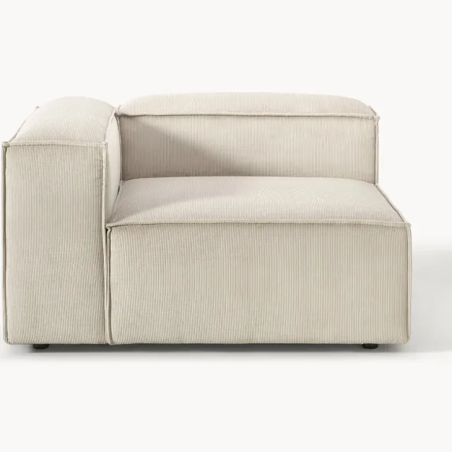 Westwing Collection Hoekmodule Lennon van corduroy beige