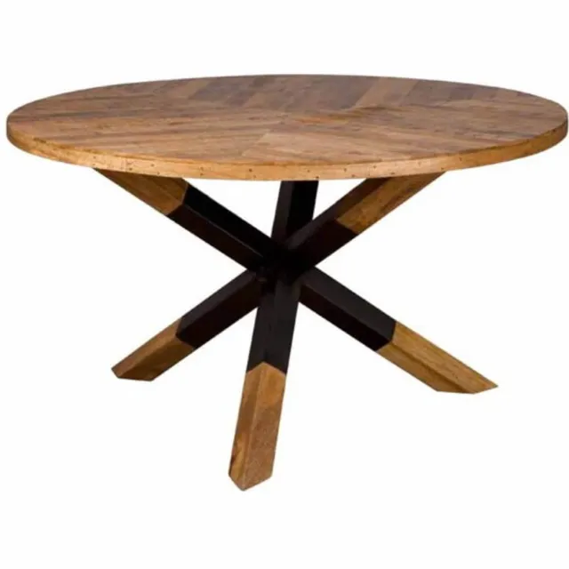 Tower Living Eettafel Viola - Rond Naturel Hout - Ø130cm