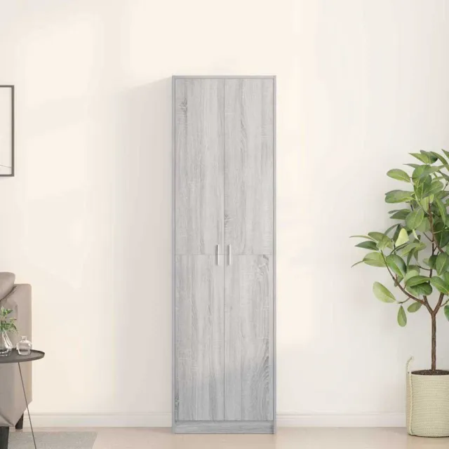 vidaXL Kledingkast Grijs Sonoma 55 x 25 x 189 cm, foto 2