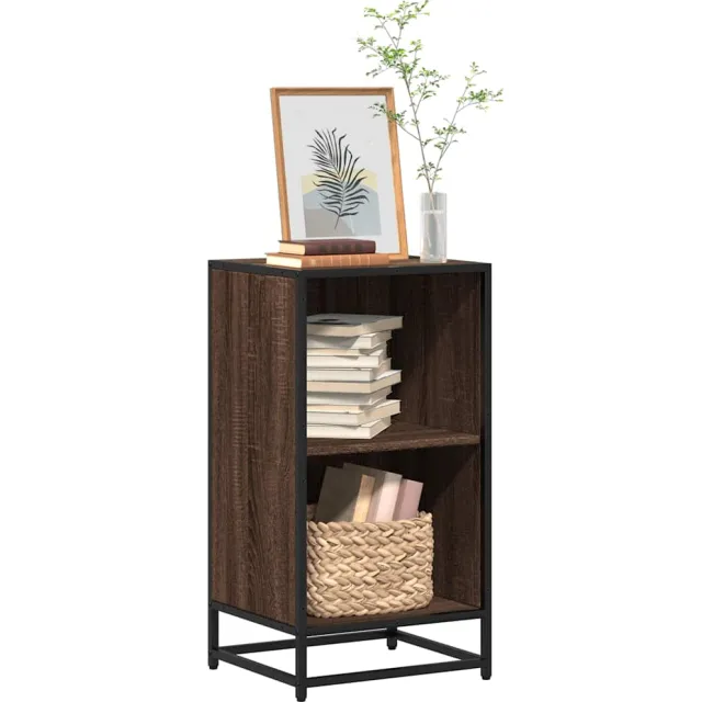 vidaXL Boekenkast 40x35x76 cm bewerkt hout bruin eikenkleur