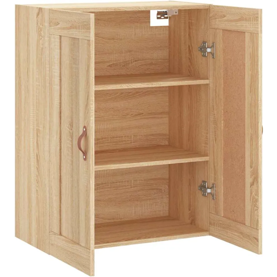 vidaXL Wandkast 69,5x34x90 cm bewerkt hout sonoma eikenkleurig, foto 4