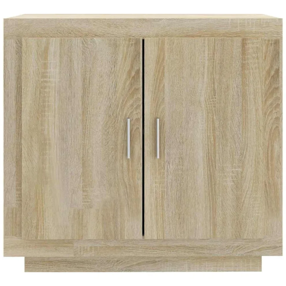 vidaXL Dressoir 80x40x75 cm bewerkt hout sonoma eikenkleurig, foto 4