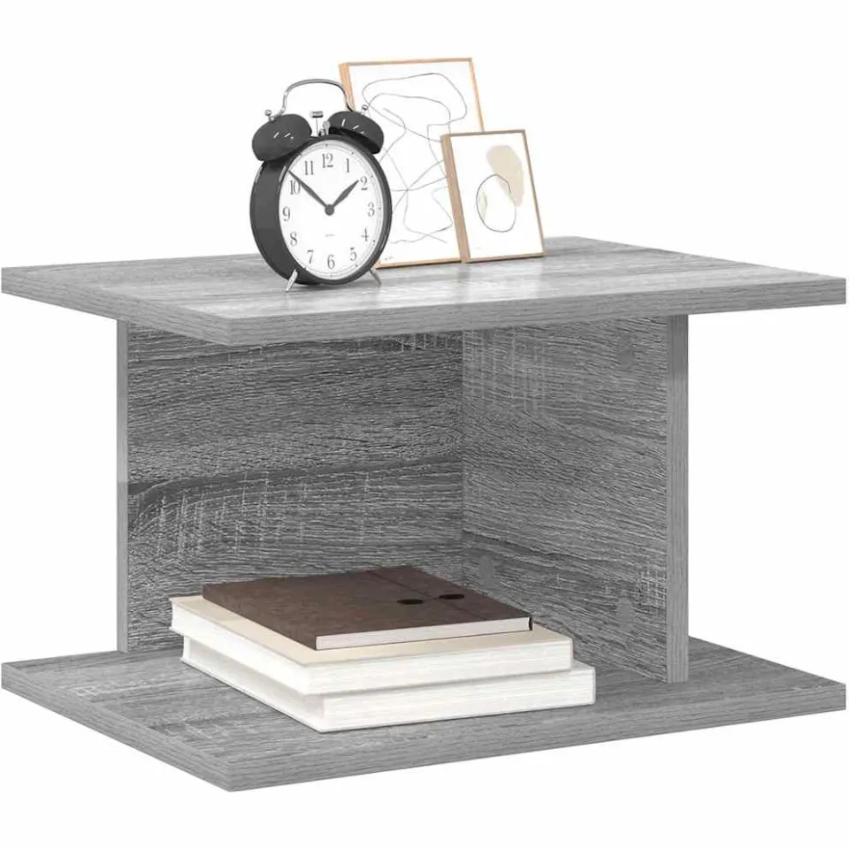 vidaXL Nachtkastje 2 st Grijs Sonoma 40 x 30 x 25 cm Bewerkt hout