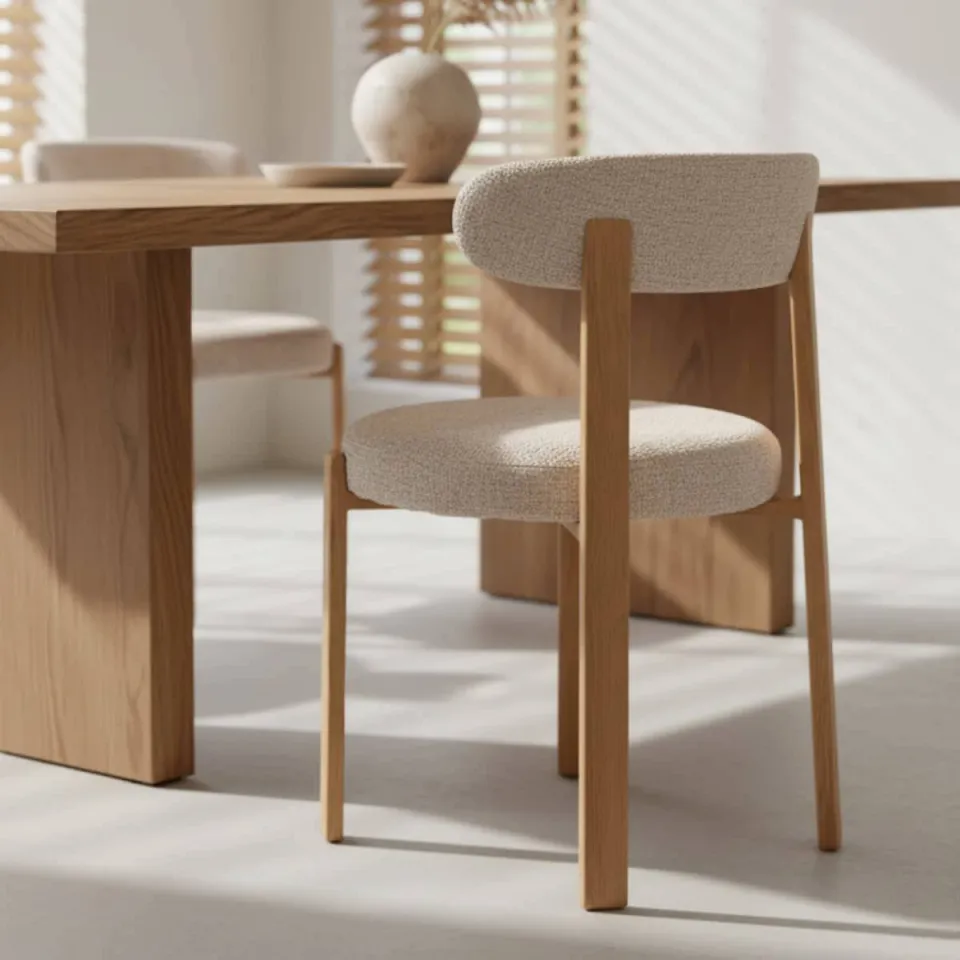 Giga Meubel Lagan eetkamerstoel met armleuningen beige, foto 6