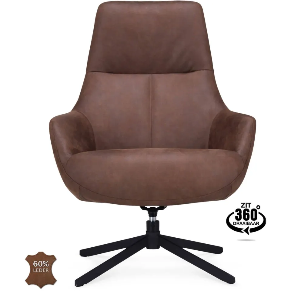 Wehkamp Home fauteuil bruin, foto 2