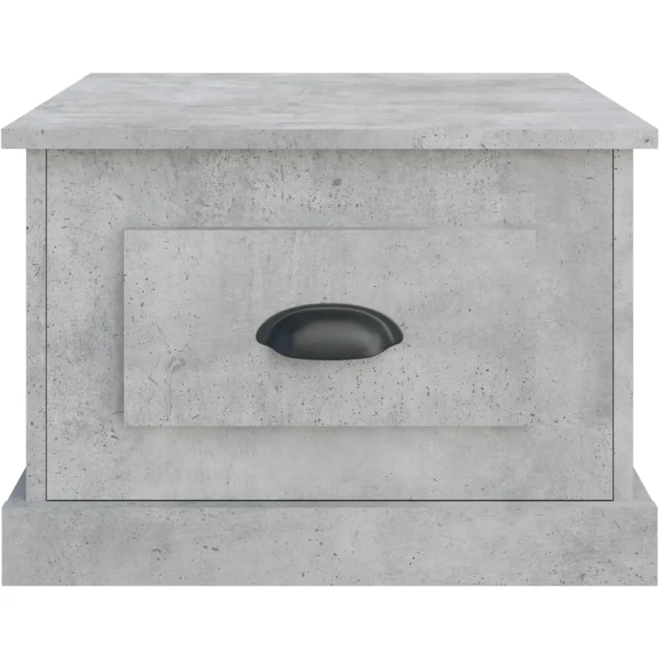 vidaXL Salontafel 50x50x35 cm bewerkt hout betongrijs grijs, foto 3