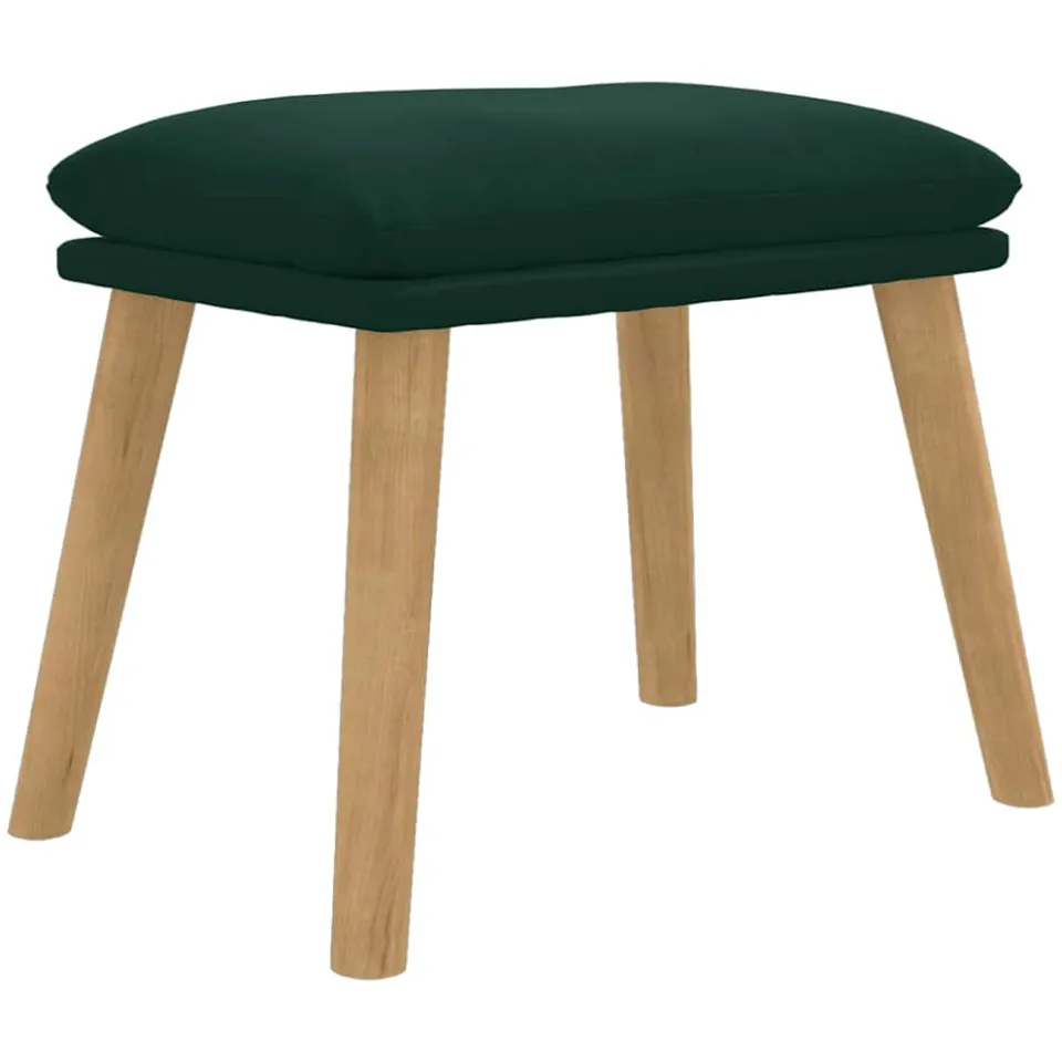 vidaXL Voetenbank 45x29,5x35 cm fluweel donkergroen groen, foto 3