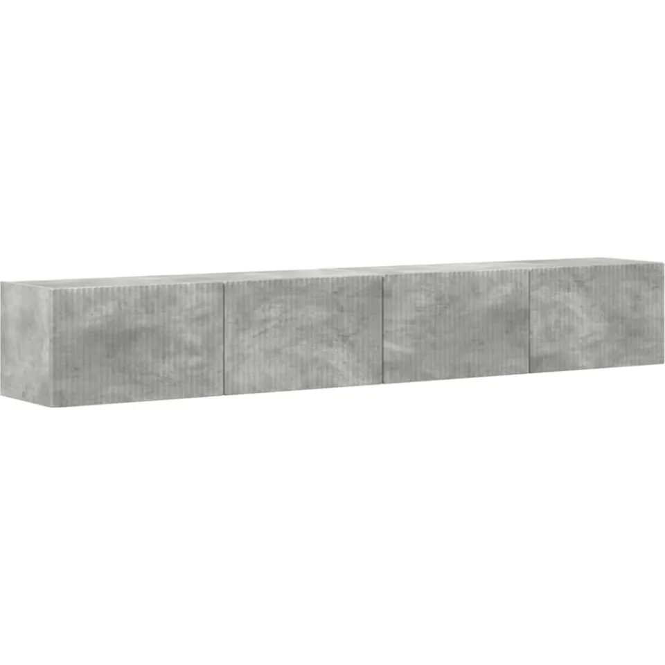 vidaXL TV Wandkast 2 st Betongrijs Bewerkt hout grijs, foto 3