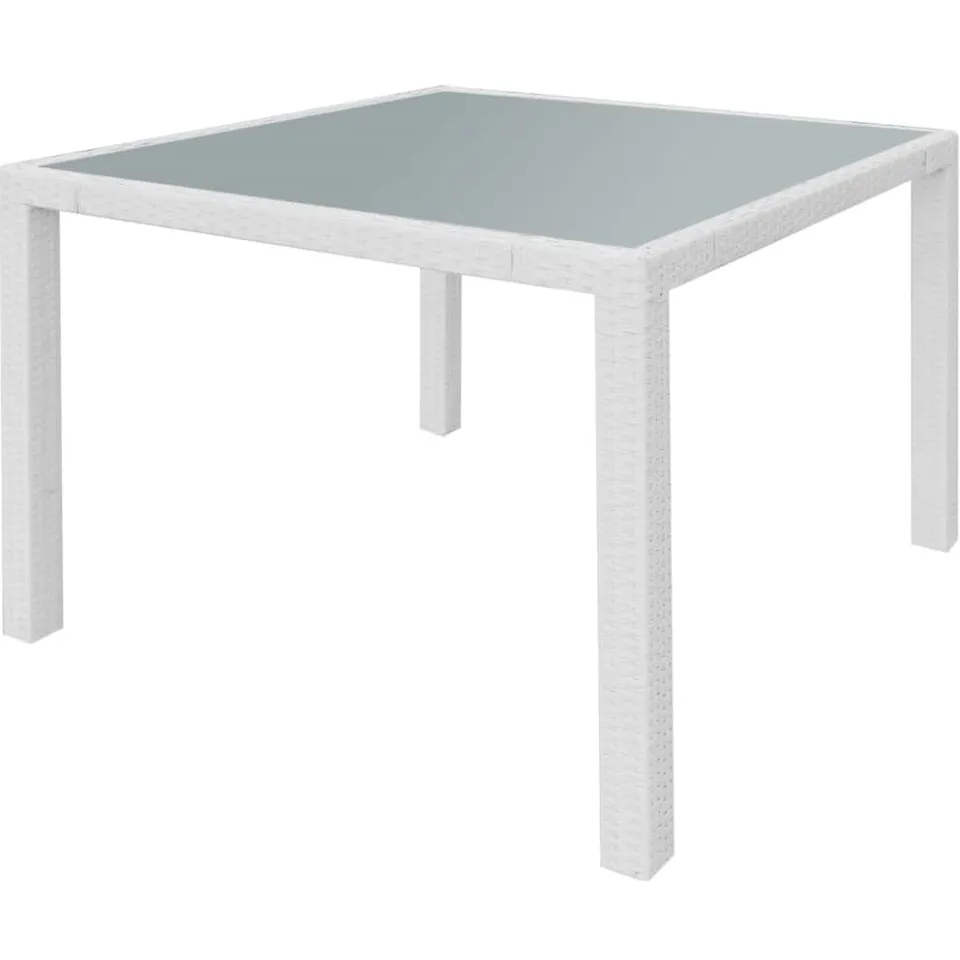 vidaXL 5-delige Tuinset poly rattan crèmewit, foto 2