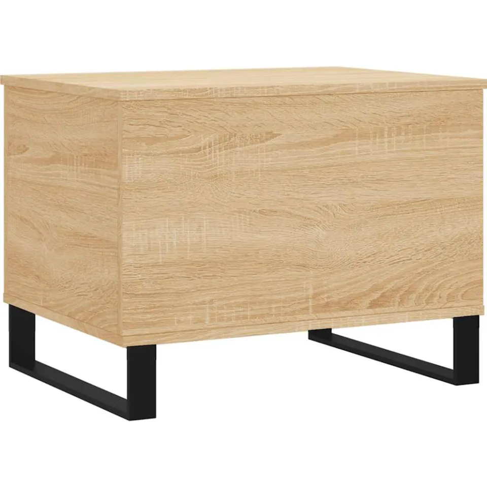 vidaXL Salontafel 60x44,5x45 cm bewerkt hout sonoma eikenkleurig Bruin
