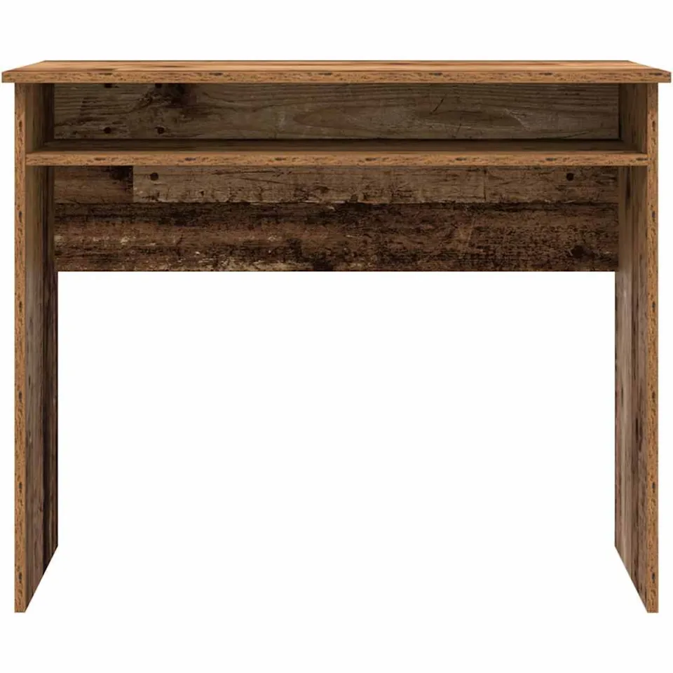 vidaXL Bureau 90x50x74 cm bewerkt hout oud houtkleurig Bruin