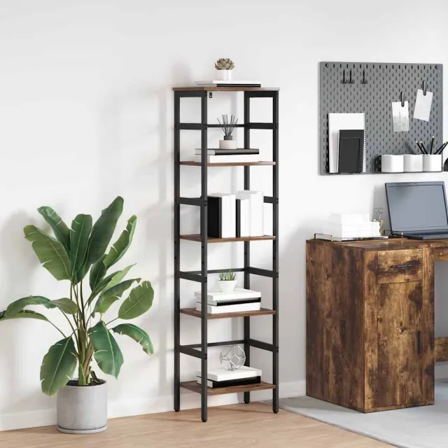 vidaXL Boekenkast 4-laags 40 x 29,5 x 149 cm Bewerkt hout Bruin