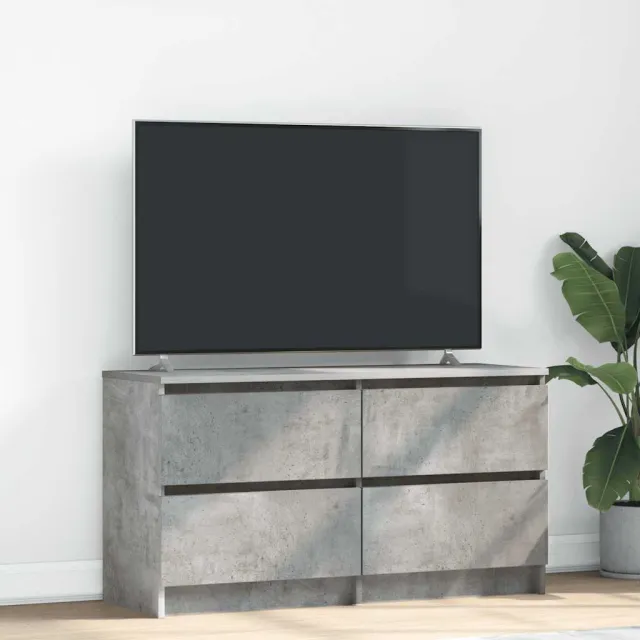 vidaXL Tv-meubel 100x35x54 cm bewerkt hout betongrijs grijs, foto 2