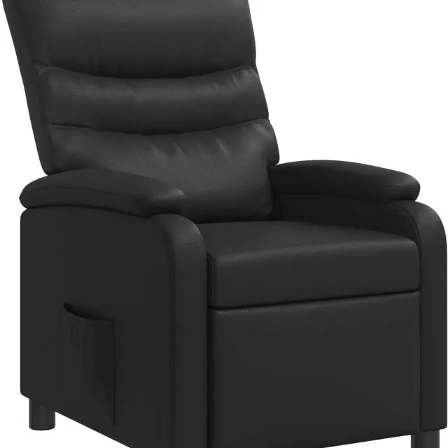 vidaXL Recliner - Zwart - Kunstleer