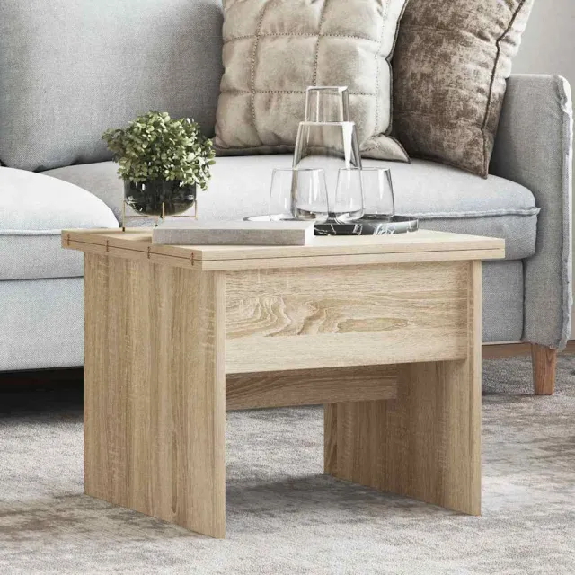 vidaXL Salontafel Sonoma Eiken 55 x 54,5 x 45 cm Bewerkt hout
