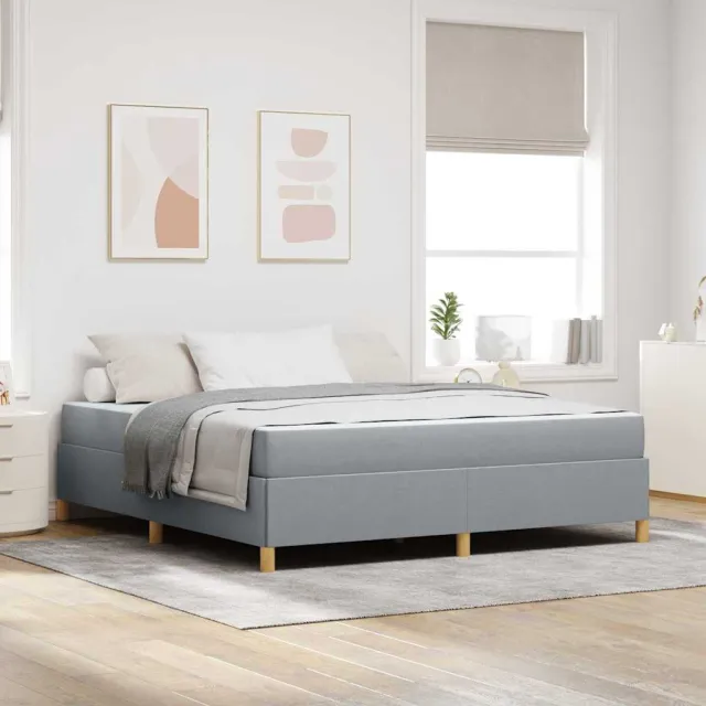 vidaXL Bedframe Lichtgrijs 180 x 200 cm Stof