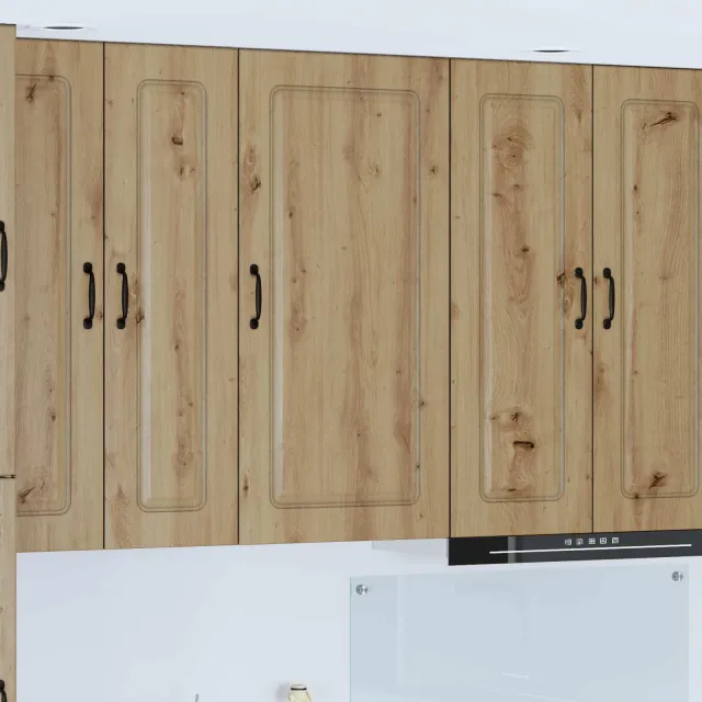 vidaXL Vaatwasserpaneel KALMAR Artisan Eiken 50 x 31 x 100 cm Bruin