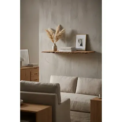 Duraline Wandplank Eiken Fineer Schors Fsc 20mm 80x23,5cm, foto 2