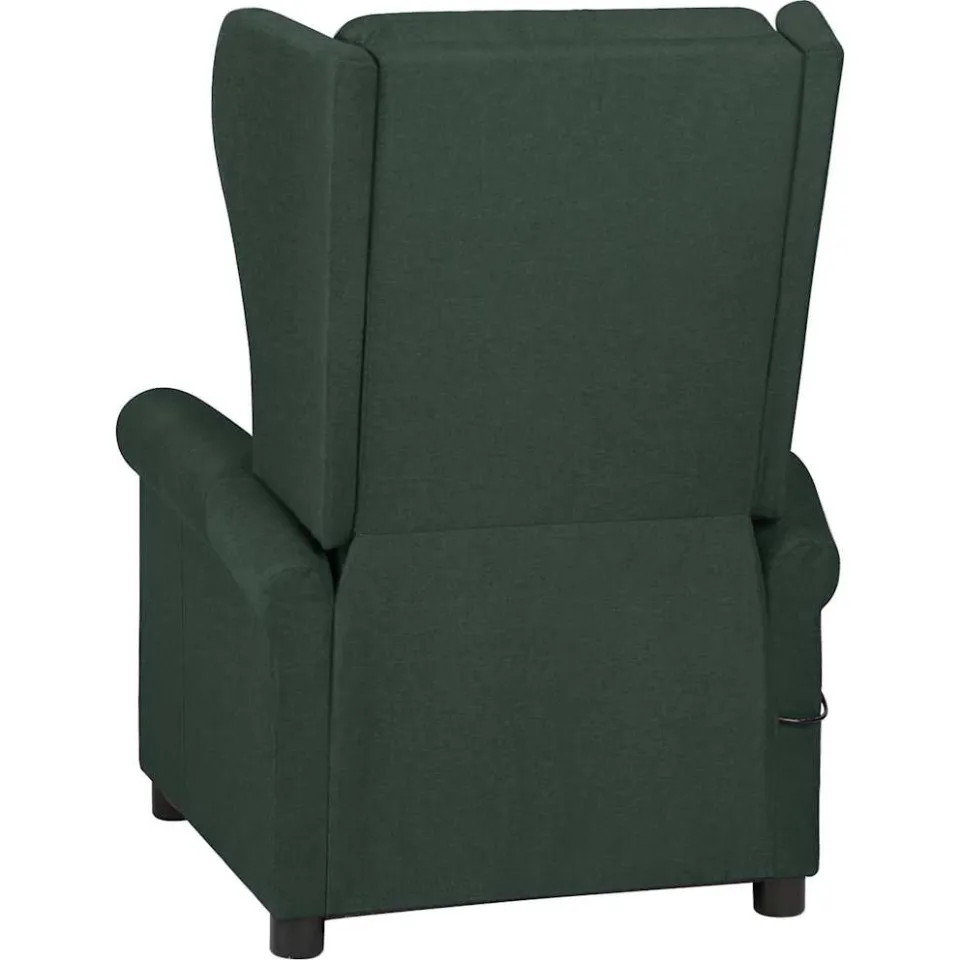 vidaXL Massagestoel stof donkergroen groen, foto 3